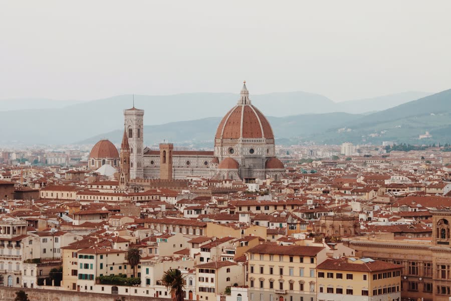 Florence duomo, terracotta rooftops